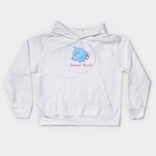 Blue natural cat Kids Hoodie